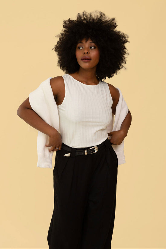 Dillon Tank in Cream - Whimsy & Row